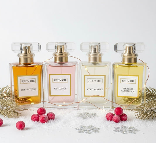 Coffret de quatre huiles parfumées / 30 ml