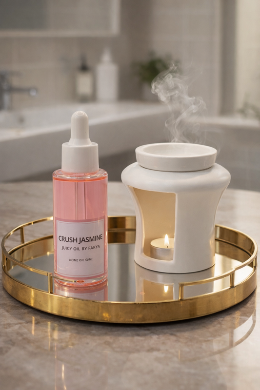 Brûleur à pétrole en céramique blanche