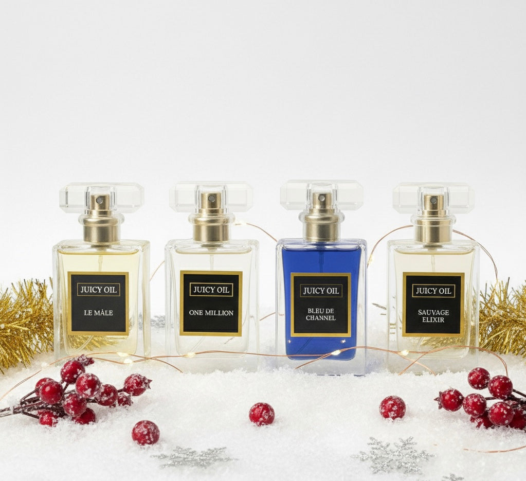 Coffret de quatre huiles parfumées / 30 ml